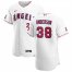Los Angeles Angels #38 Justin Anderson Mens Nike White Home 2020 Authentic Player MLB Jersey