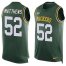Nike Green Bay Packers #52 Clay Matthews Green Team Color Mens Stitched NFL Limited Tank Top Jersey