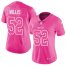 Nike San Francisco 49ers #52 Patrick Willis Pink Womens Stitched NFL Limited Rush Fashion Jersey