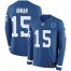 Nike Indianapolis Colts #15 Dontrelle Inman Royal Blue Team Color Mens Stitched NFL Limited Therma Long Sleeve Jersey