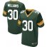 Nike Green Bay Packers #30 Jamaal Williams Green Team Color Mens Stitched NFL Elite Jersey