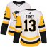 Adidas Pittsburgh Penguins #13 Brandon Tanev White Road Authentic Womens Stitched NHL Jersey