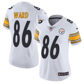 Nike Pittsburgh Steelers #86 Hines Ward White Womens Stitched NFL Vapor Untouchable Limited Jersey