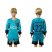 Barcelona #22 Dani Alves SEC Away Long Sleeves Kid Soccer Club Jersey