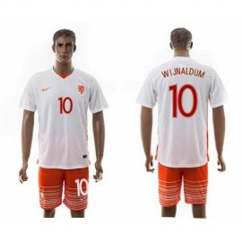 Holland #10 Wijnaldum Away Soccer Country Jersey
