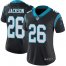 Nike Carolina Panthers #26 Donte Jackson Black Team Color Womens Stitched NFL Vapor Untouchable Limited Jersey