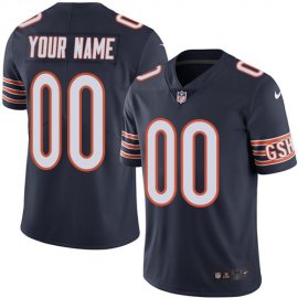 Nike Chicago Bears Customized Navy Blue Team Color Stitched Vapor Untouchable Limited Mens NFL Jersey