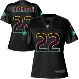 Nike New York Jets #22 Trumaine Johnson Black Womens NFL Fashion Game Jersey