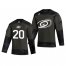 Carolina Hurricanes #20 Sebastian Aho Adidas 2019 Veterans Day Mens Authentic Practice NHL Jersey Camo