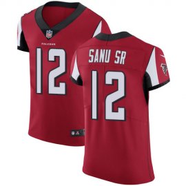 Nike Atlanta Falcons #12 Mohamed Sanu Sr Red Team Color Mens Stitched NFL Vapor Untouchable Elite Jersey