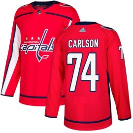 Adidas Washington Capitals #74 John Carlson Red Home Authentic Stitched Youth NHL Jersey