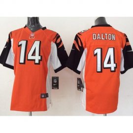 Nike Cincinnati Bengals #14 Andy Dalton Orange Alternate Youth Stitched NFL Elite Jersey
