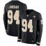 Nike New Orleans Saints #94 Cameron Jordan Black Team Color Mens Stitched NFL Limited Therma Long Sleeve Jersey