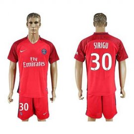 Paris Saint-Germain #30 Sirigu Red Soccer Club Jersey