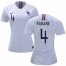Womens France #4 Varane Away Soccer Country Jersey