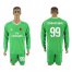 AC Milan #99 Donnarumma Green Goalkeeper Long Sleeves Soccer Club Jersey