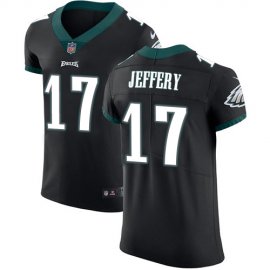 Nike Philadelphia Eagles #17 Alshon Jeffery Black Alternate Mens Stitched NFL Vapor Untouchable Elite Jersey