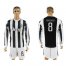Juventus #8 Marchisio Home Long Sleeves Soccer Club Jersey