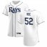 Tampa Bay Rays #52 Chaz Roe Mens Nike White Home 2020 Authentic Player MLB Jersey