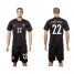 Portugal #22 Carvalho SEC Away Soccer Country Jersey