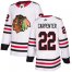 Adidas Chicago Blackhawks #22 Ryan Carpenter White Road Authentic Stitched Youth NHL Jersey