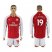 Arsenal #19 S.Cazorla Red Home Long Sleeves Soccer Club Jersey