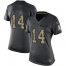 Nike Buffalo Bills #14 Stefon Diggs Black Womens Stitched NFL Limited 2016 Salute to Service Jersey