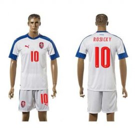 Czech #10 Rosicky Away Soccer Country Jersey