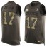 Nike Pittsburgh Steelers #17 Joe Gilliam Green Mens Stitched NFL Limited Salute To Service Tank Top Jersey