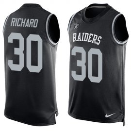 Nike Las Vegas Raiders #30 Jalen Richard Black Team Color Mens Stitched NFL Limited Tank Top Jersey