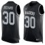 Nike Las Vegas Raiders #30 Jalen Richard Black Team Color Mens Stitched NFL Limited Tank Top Jersey