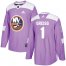 Adidas New York Islanders #1 Thomas Greiss Purple Authentic Fights Cancer Stitched NHL Jersey