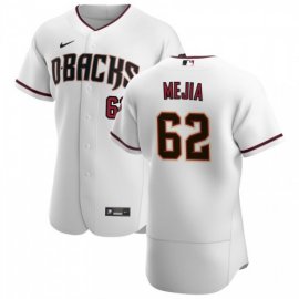 Arizona Diamondbacks #62 Humberto Mejia Mens Nike White Crimson Authentic Home Team MLB Jersey