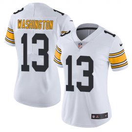 Nike Pittsburgh Steelers #13 James Washington White Womens Stitched NFL Vapor Untouchable Limited Jersey