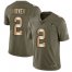 Nike New England Patriots #2 Brian Hoyer Olive/Gold Mens Stitched NFL Limited 2017 Salute To Service Jersey