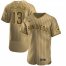 Nike San Diego Padres #13 Manny Machado Mens Nike Tan Brown Authentic Alternate Player Jersey