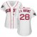 Boston Red Sox #28 J. D. Martinez White Home 2018 World Series Womens Stitched MLB Jersey