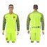 Barcelona Blank Green Goalkeeper Long Sleeves Soccer Club Jersey