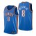 Nike Oklahoma City Thunder #8 Paul Watson Jr. Blue Mens 2021-22 NBA 75th Anniversary Diamond Swingman Jersey – Icon Edition Mens