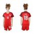 Womens USA #18 Wood Away Soccer Country Jersey