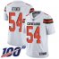Nike Cleveland Browns #54 Olivier Vernon White Mens Stitched NFL 100th Season Vapor Limited Jersey