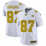 Tampa Bay Buccaneers #87 Rob Gronkowski Mens Nike Flocked Leopard Print Vapor Limited NFL Jersey White