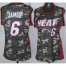 Cheap Women Miami Heat 6 LeBron James Camo Revolution 30 Swingman NBA Jerseys