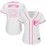 Baltimore Orioles #53 Zach Britton White/Pink Fashion Womens Stitched MLB Jersey