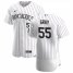 Colorado Rockies #55 Jon Gray Mens Nike White Home 2020 Authentic Player MLB Jersey