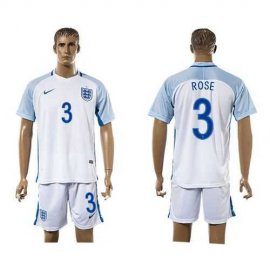 England #3 Rose Home Soccer Country Jersey