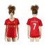 Womens Liverpool #7 Milner Red Home Soccer Club Jersey