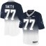 Nike Dallas Cowboys #77 Tyron Smith Navy Blue/White Mens Stitched NFL Elite Fadeaway Fashion Jersey