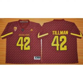 Arizona State Sun Devils #42 Pat Tillman New Red Stitched NCAA Basketball Jersey