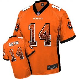 Nike Cincinnati Bengals #14 Andy Dalton Orange Alternate Youth Stitched NFL Elite Drift Fashion Jersey